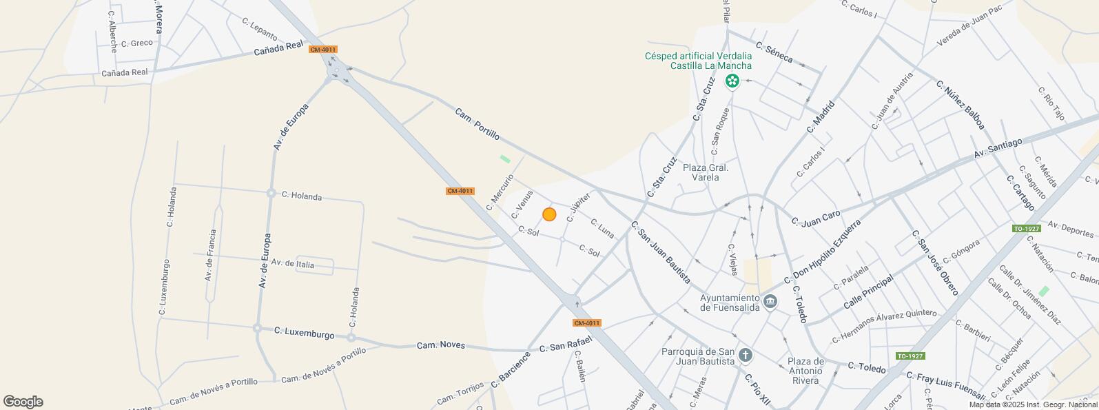 Location Map for Calle Maestro Guerrero, Fuensalida, Toledo, 45510