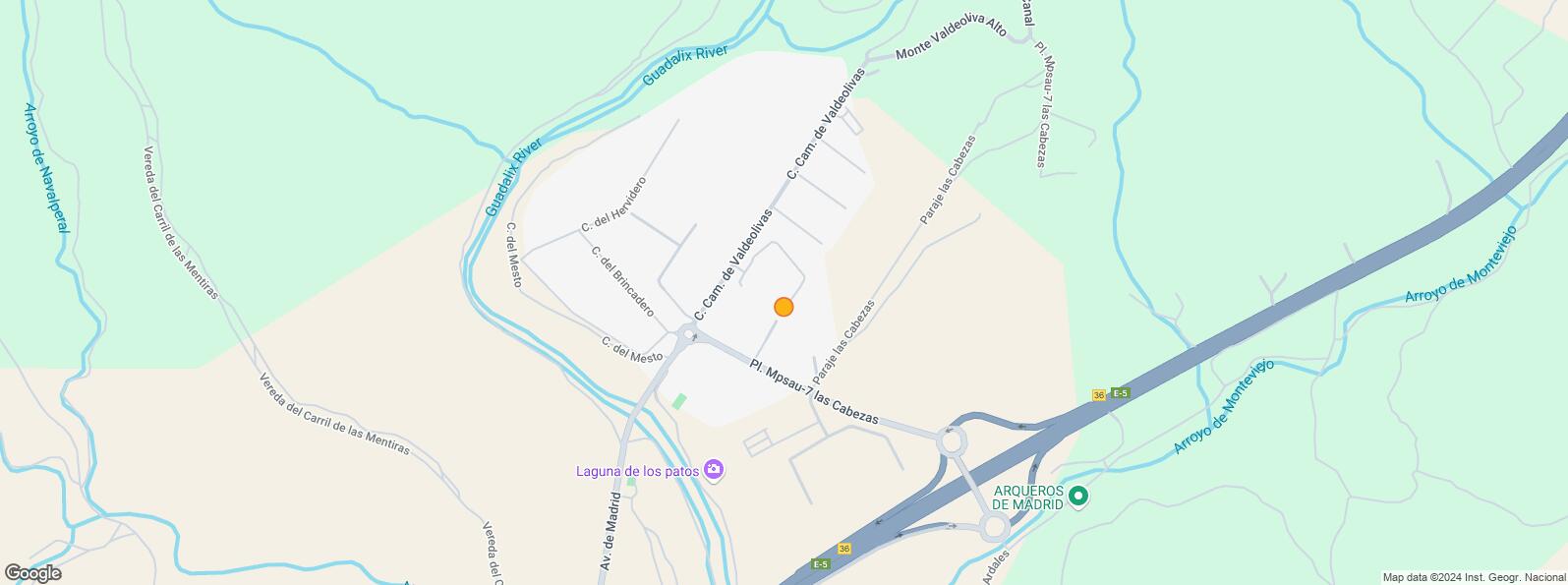 Location Map for Polígono Industrial El Raso , San Agustín del Guadalix, Madrid, 28750