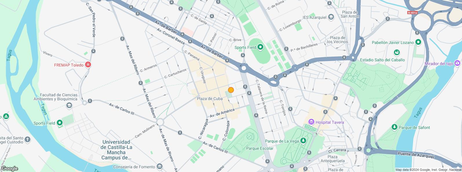 Location Map for Calle Colombia, Toledo, 45004