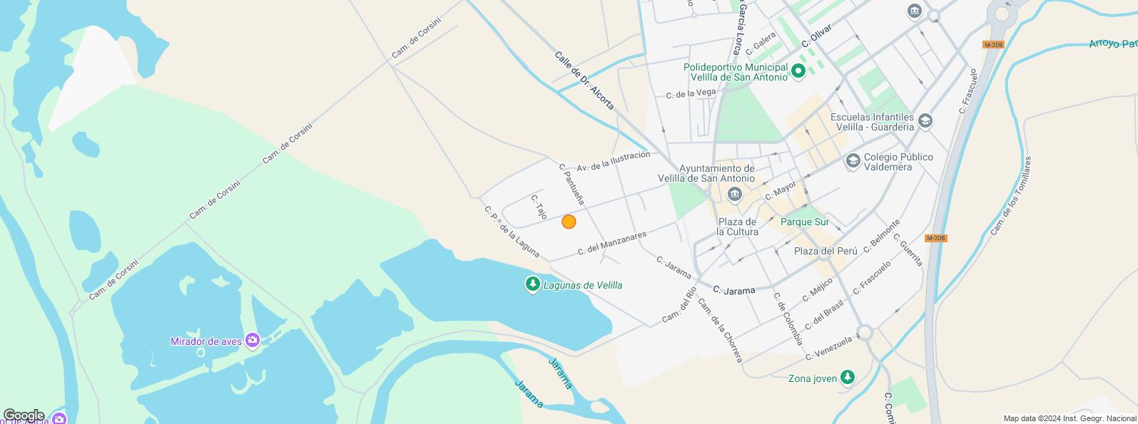 Location Map for Polígono Industrial La Huerta, Velilla de San Antonio, Madrid, 28891