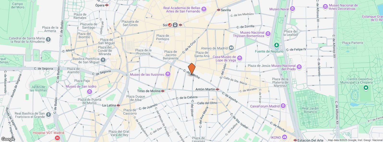 Mapa de Calle Cañizares, 2, Centro, Madrid, 28012