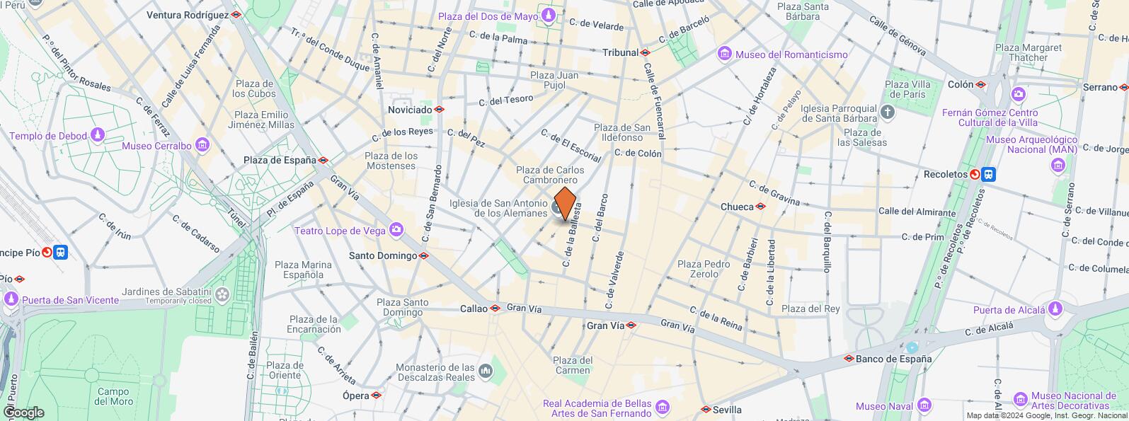 Location Map for Calle Nao, 8, Centro, Madrid, 28004