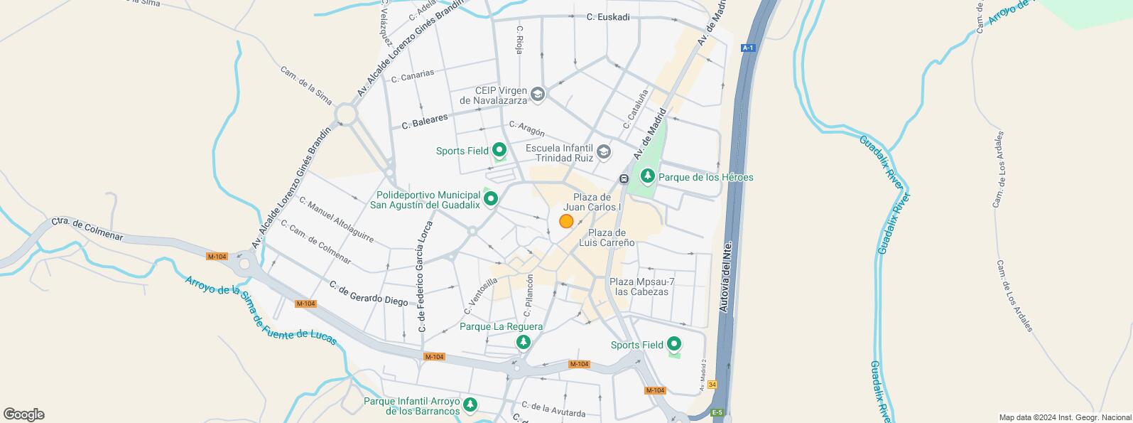 Location Map for Cuatro Calles, San Agustín del Guadalix, Madrid, 28750