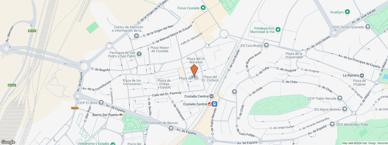 Mapa de Calle Doctor Morcillo, 1, Coslada, Madrid, 28820