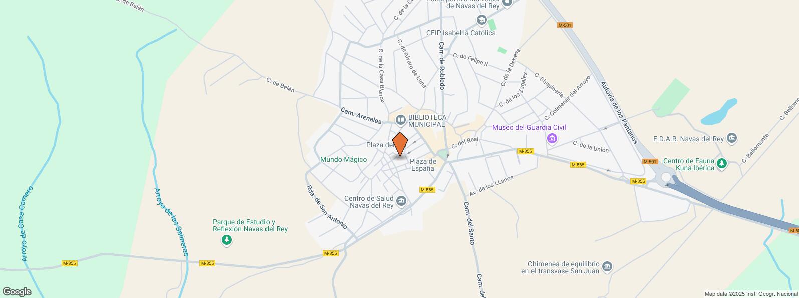 Location Map for Calle Mayor, 36, Navas del Rey, Madrid, 28695