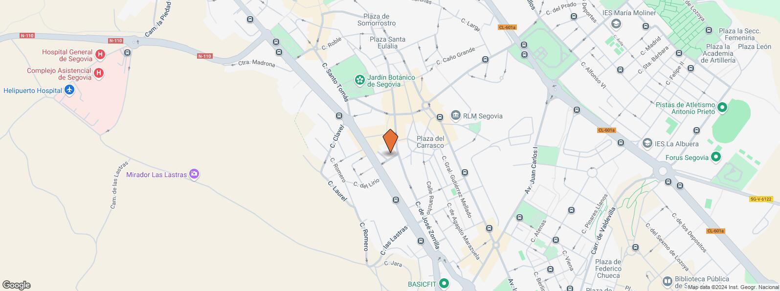 Location Map for Calle Velázquez, 4, Segovia, 40002