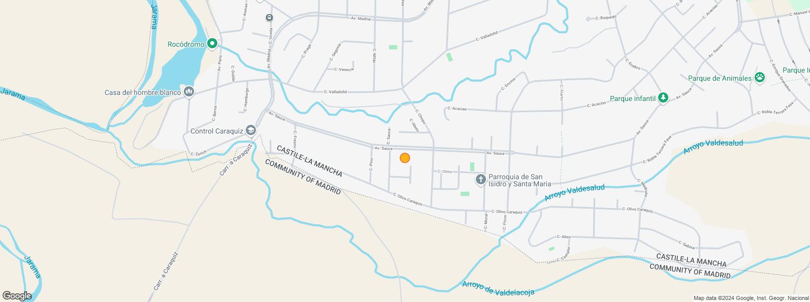 Location Map for Calle Olmo Caraquiz, Uceda, Guadalajara, 19188