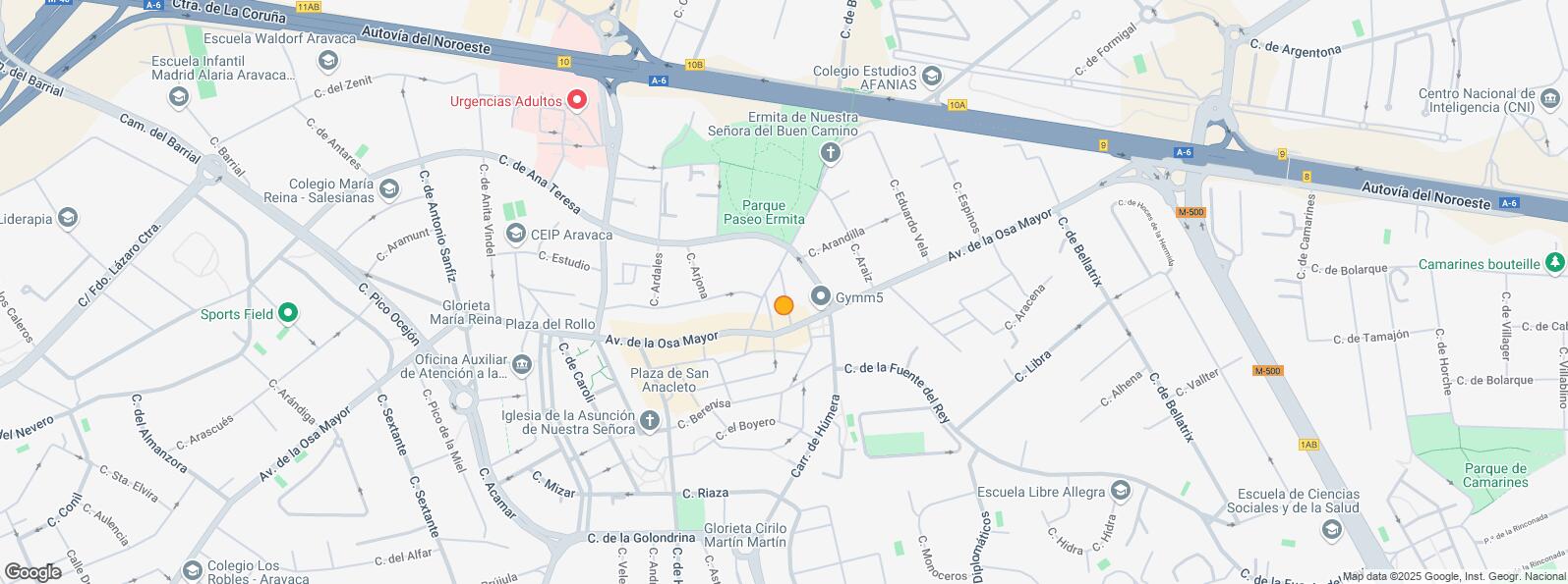 Mapa de Calle Aldebarán, Moncloa - Aravaca, Madrid, 28023