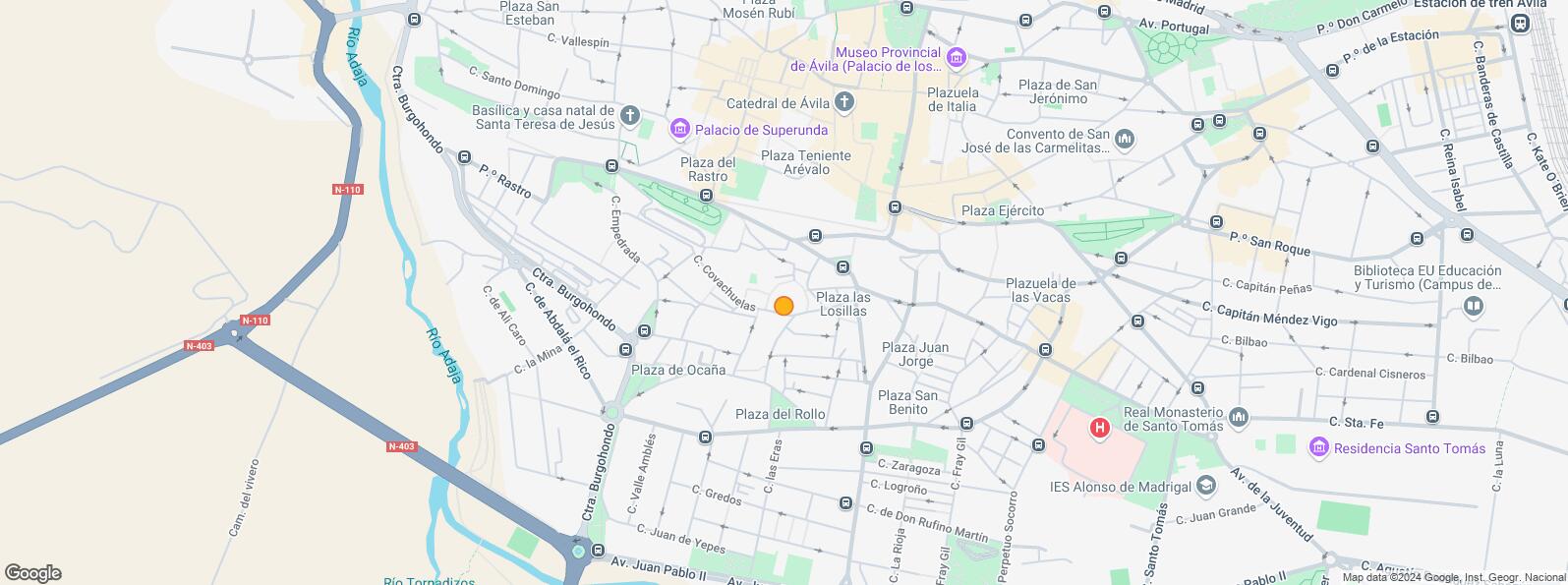 Location Map for Plaza Losilla, Ávila, 05002