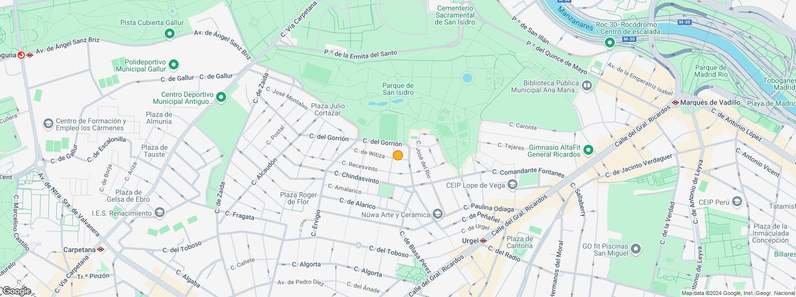 Mapa de Zona Carabanchel, Carabanchel, Madrid, 28019