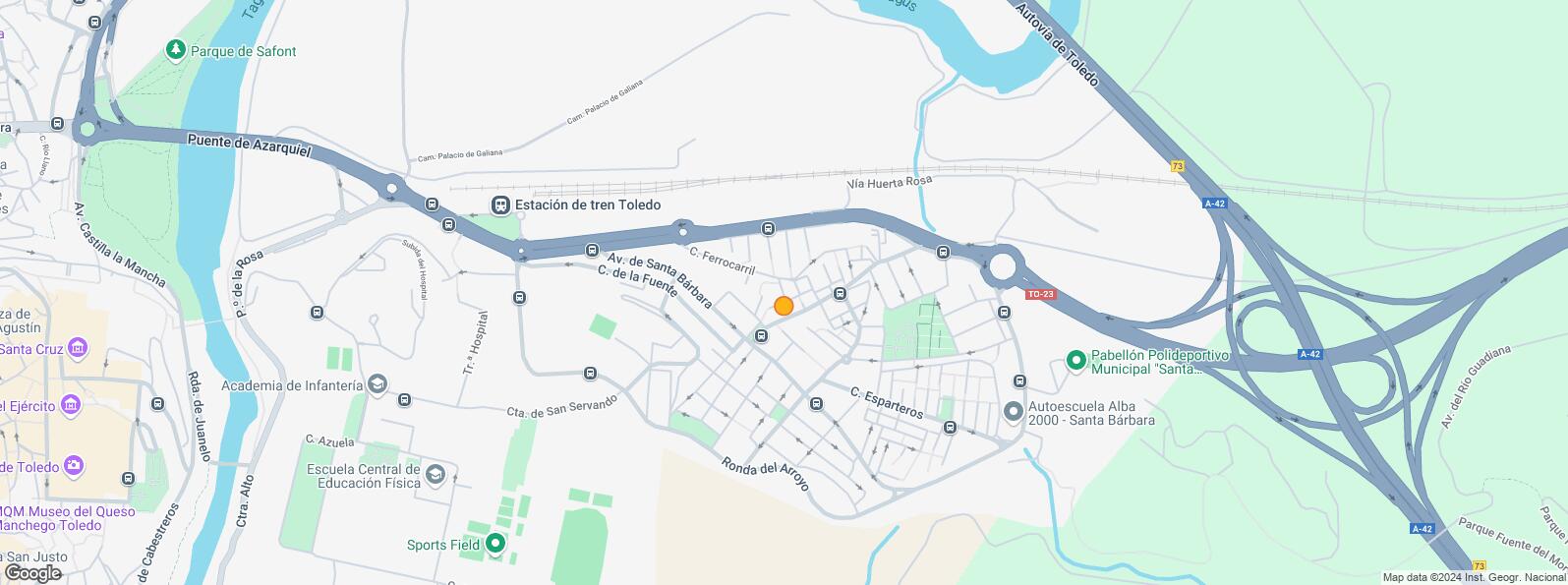 Location Map for Avenida Santa Bárbara, Toledo, 45006
