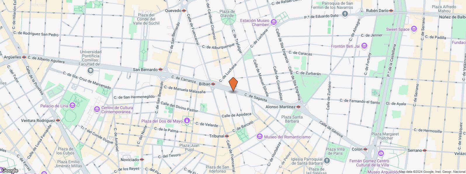 Mapa de Calle Sagasta, 8, Centro, Madrid, 28004