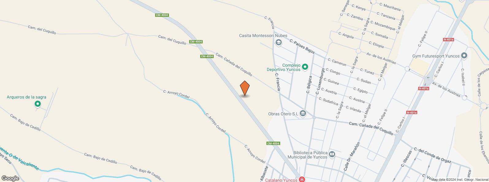 Location Map for Avenida Doctor Fleming, 52, Yuncos, Toledo, 45210