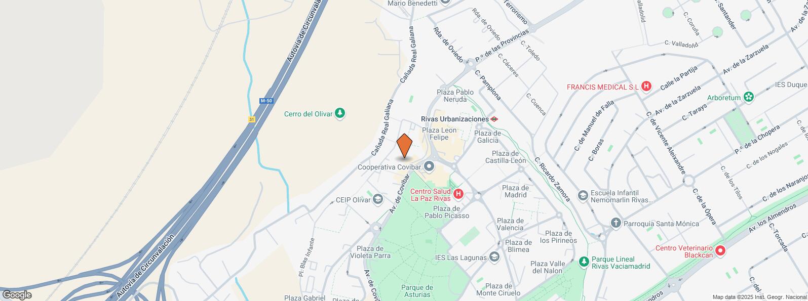 Mapa de Plaza Antonio Machado, 5, Rivas-Vaciamadrid, Madrid, 28529