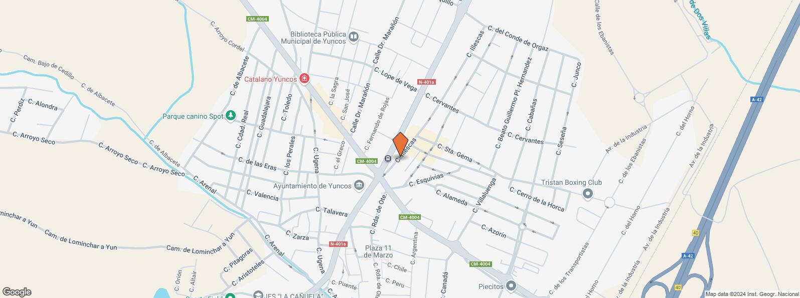 Location Map for Calle Illescas, 12, Yuncos, Toledo, 45210