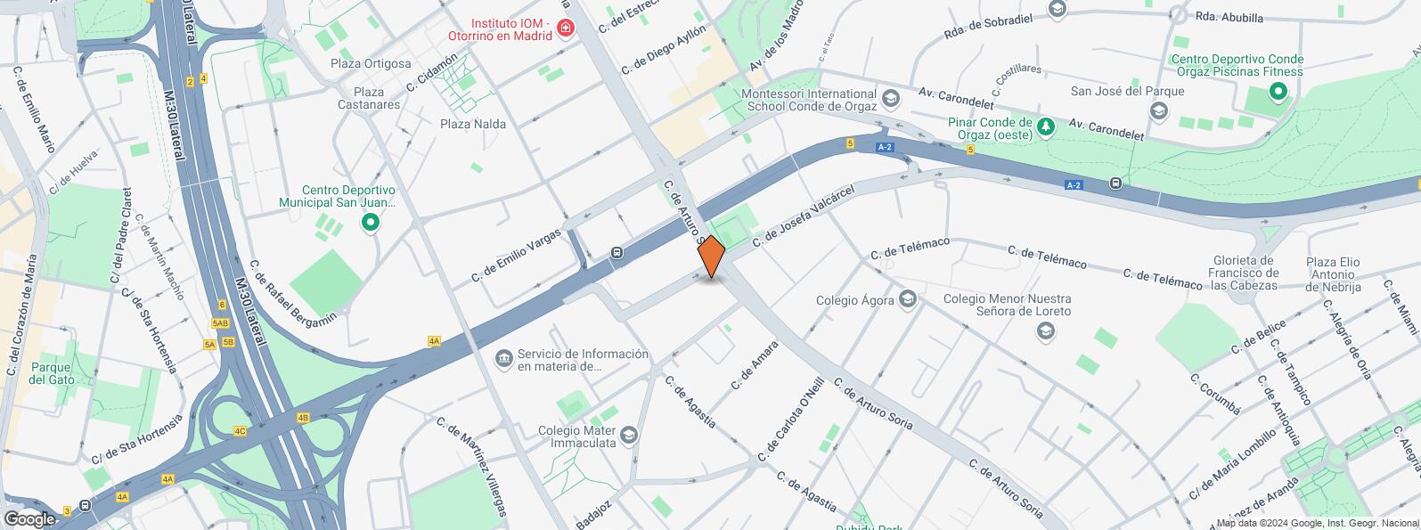 Mapa de Calle Arturo Soria, 93, Ciudad Lineal, Madrid, 28027