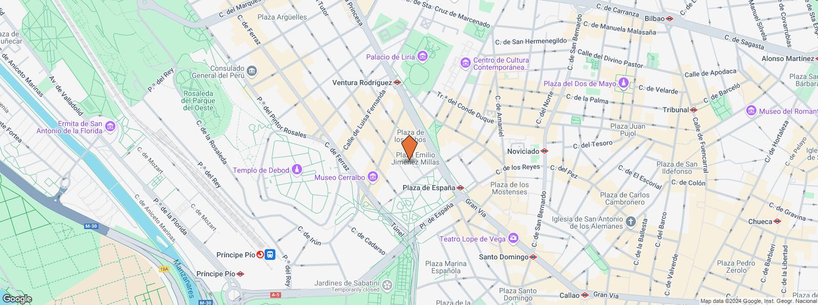 Mapa de Plaza Emilio Jiménez Millas, 2, Moncloa - Aravaca, Madrid, 28008