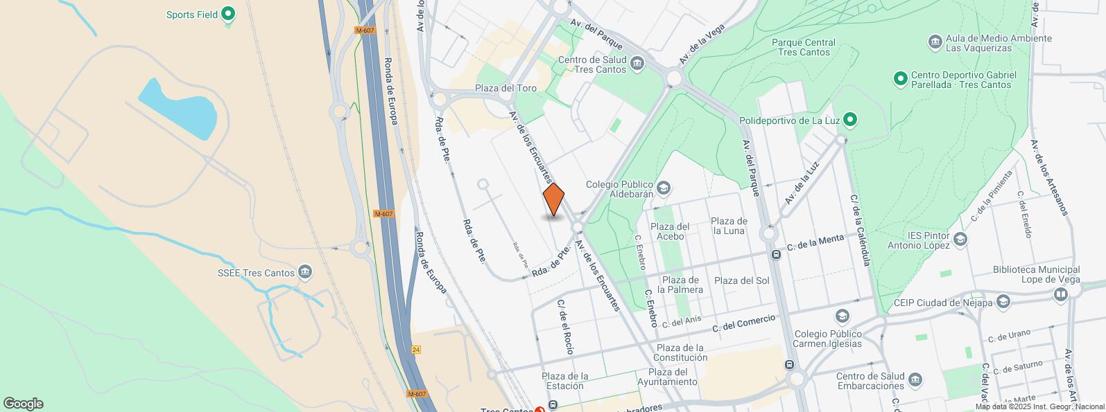 Location Map for MASID Encuartes A-B, Avenida Encuartes, 19, Tres Cantos, Madrid, 28760