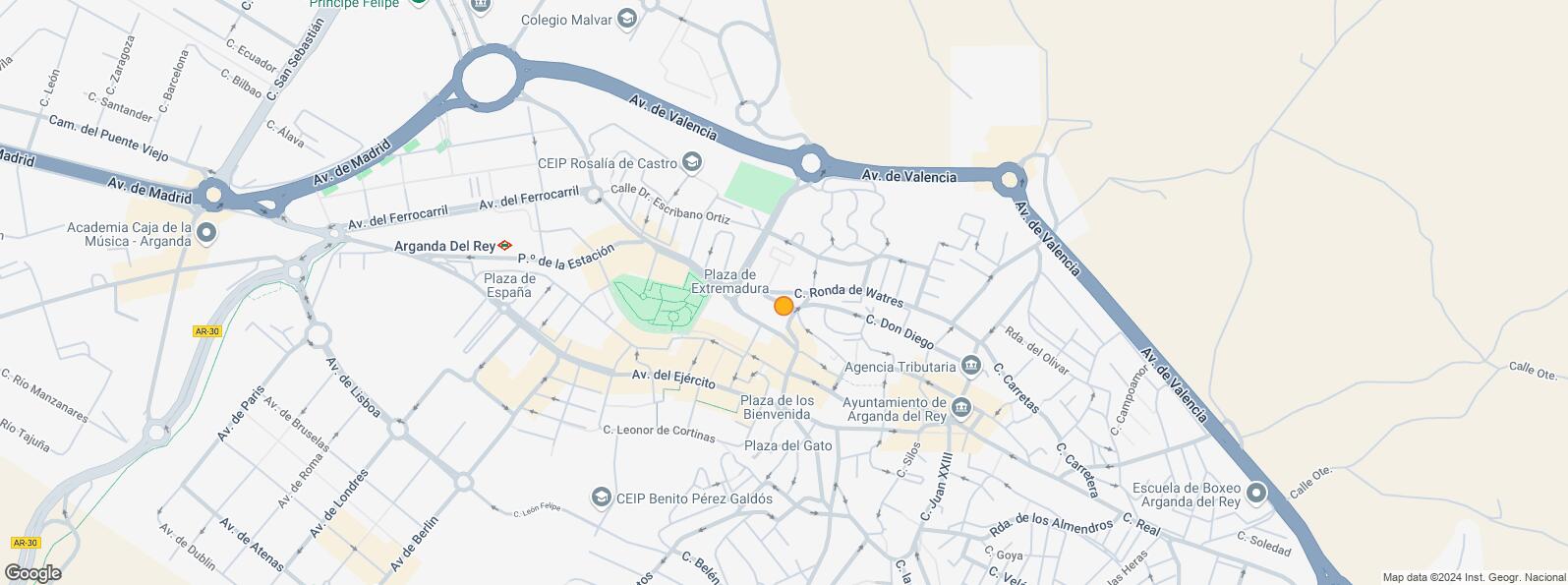 Mapa de Calle Francisco Rabal, 19, Arganda del Rey, Madrid, 28500