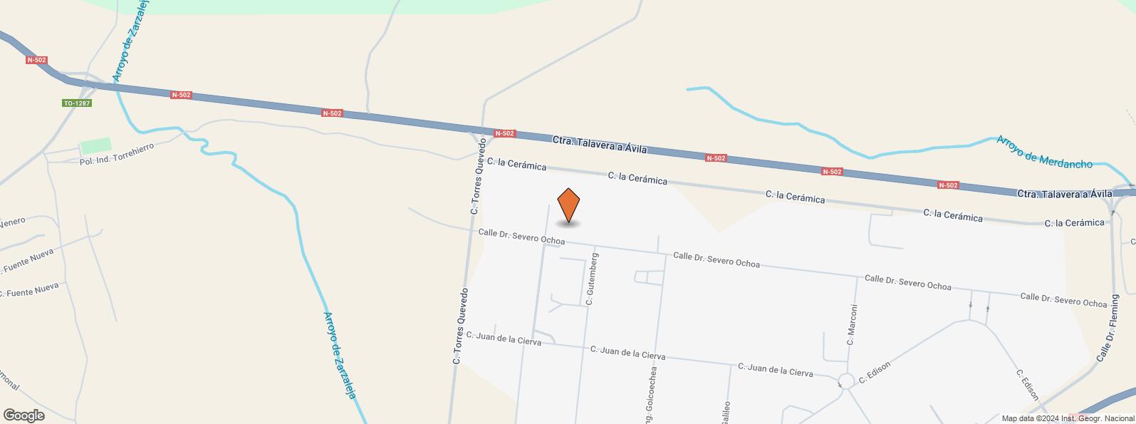 Location Map for Calle Severo Ochoa, 90, Talavera de la Reina, Toledo, 45614