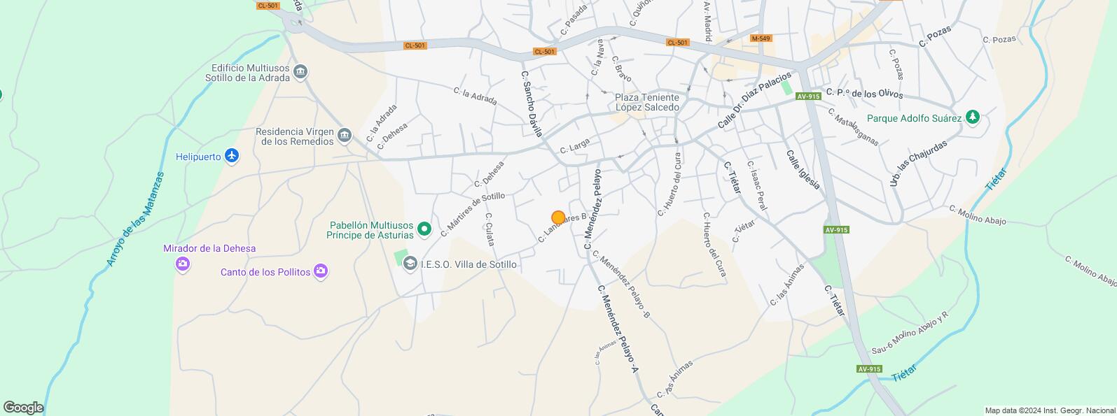 Location Map for Centro urbano, Sotillo de la Adrada, Ávila, 05420