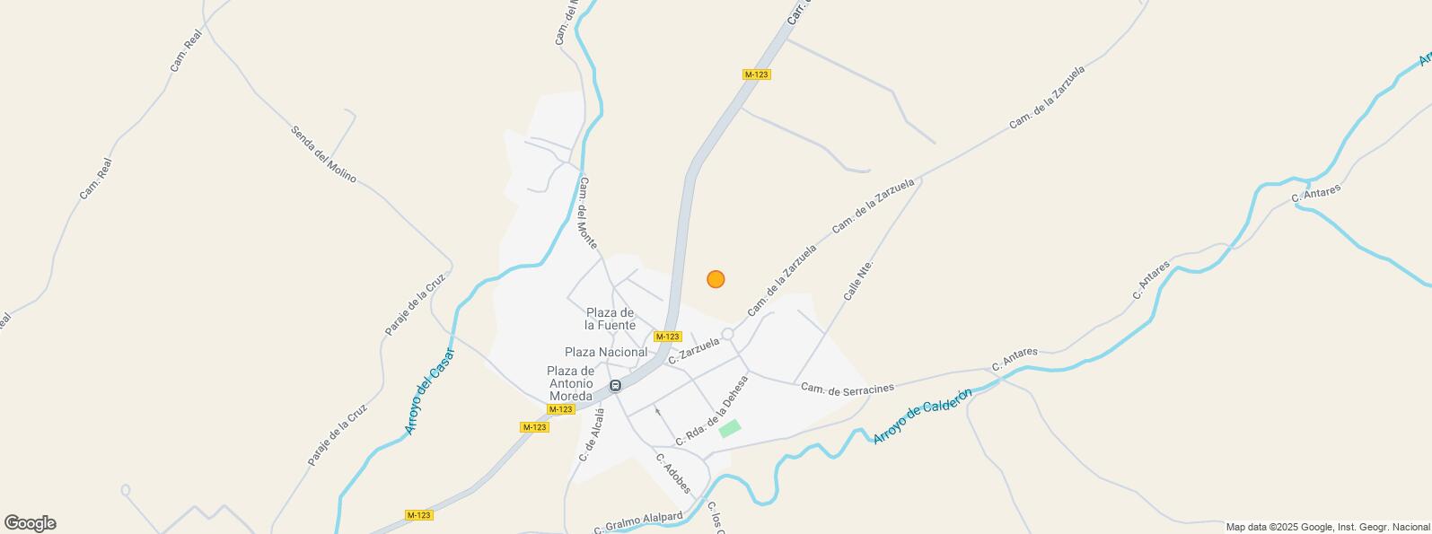 Mapa de Carretera de Algete a El Casar de Talamanca, Valdeolmos-Alalpardo, Madrid, 28130