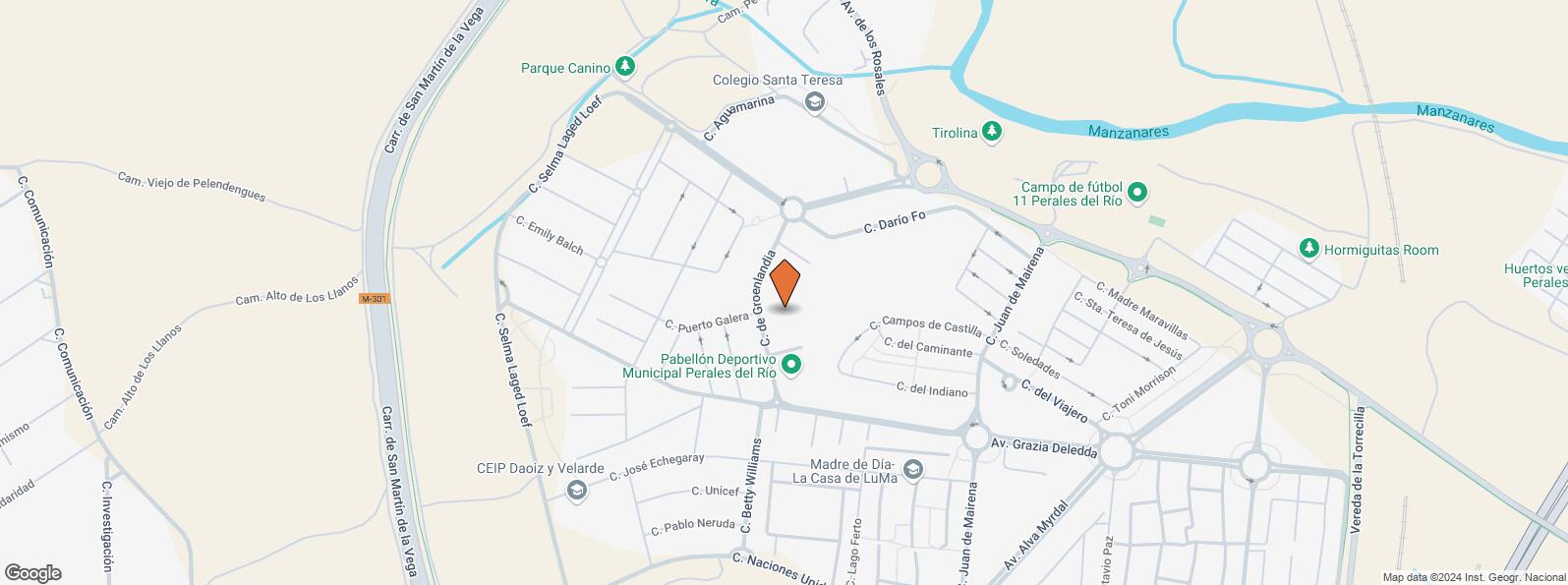 Location Map for C.C Perales del Carmen, Calle Groenlandia, 6, Getafe, Madrid, 28909