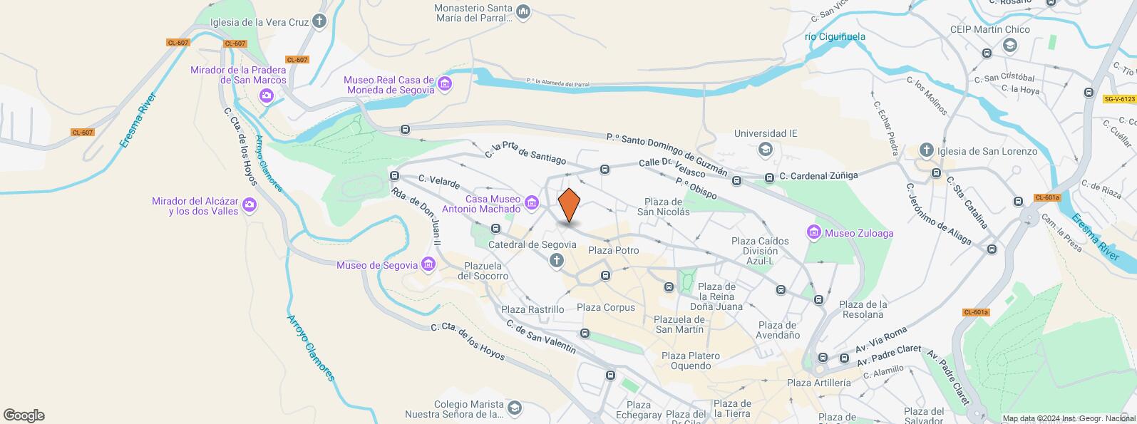 Location Map for Calle Escuderos, 20, Segovia, 40003