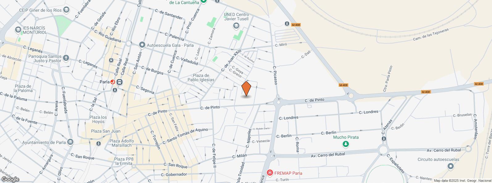 Mapa de Calle Pinto, 75, Parla, Madrid, 28980