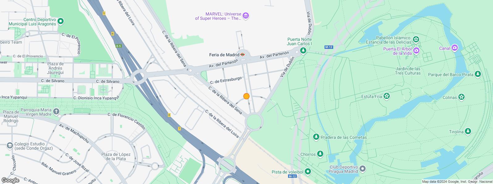 Mapa de Avenida Partenón, Barajas, Madrid, 28042