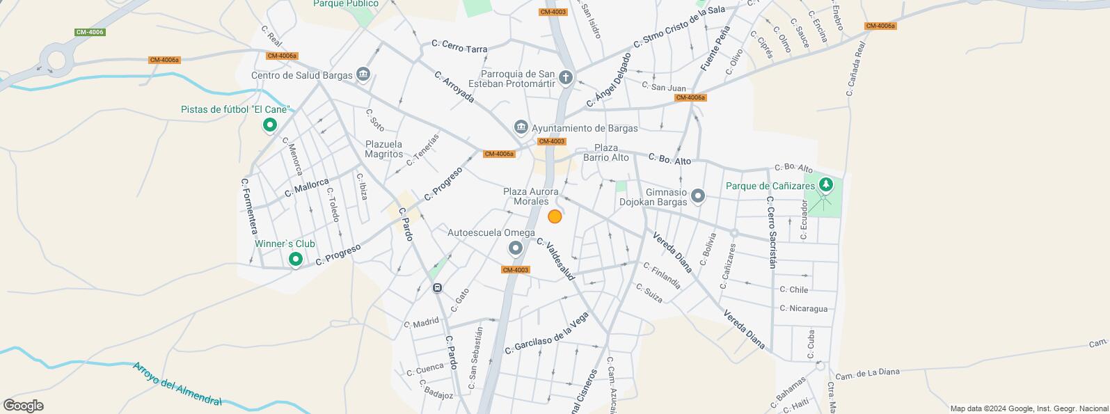 Location Map for Calle Santiago de la Fuente, Bargas, Toledo, 45593