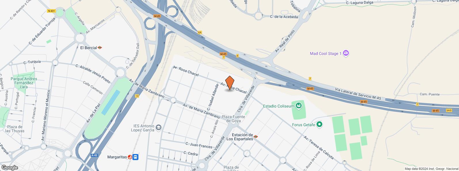 Mapa de Centro Comercial Bulevar Getafe, Calle Isabel Allende, 4, Getafe, Madrid, 28903