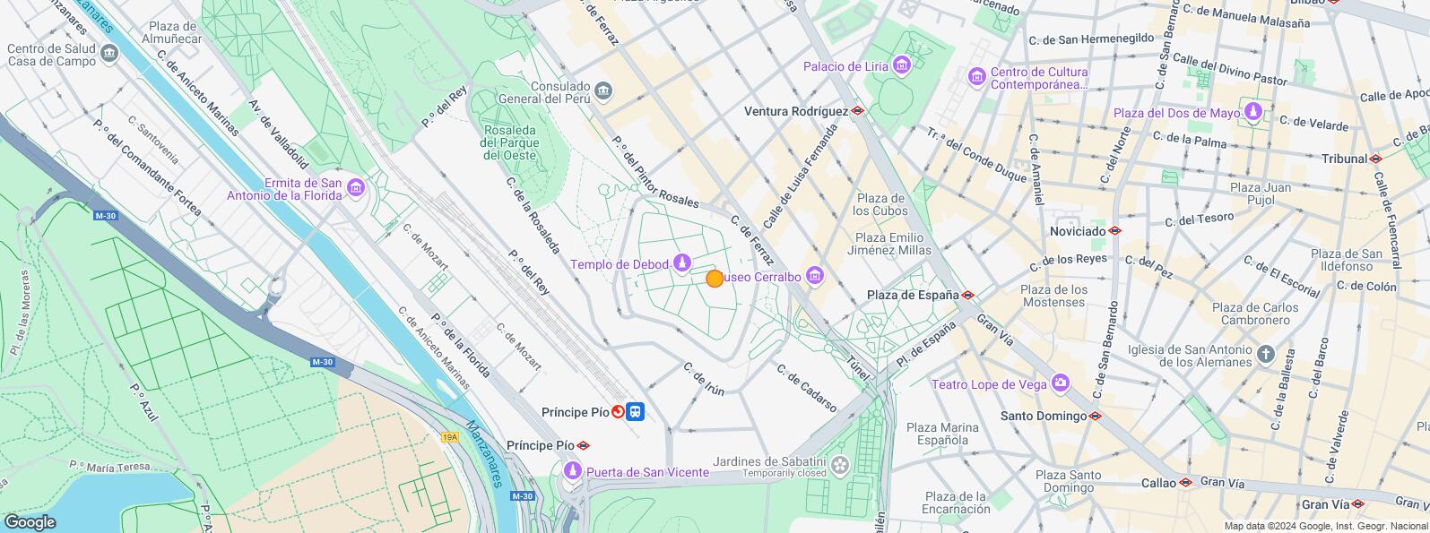 Mapa de Barrio Argüelles, Moncloa - Aravaca, Madrid, 28008