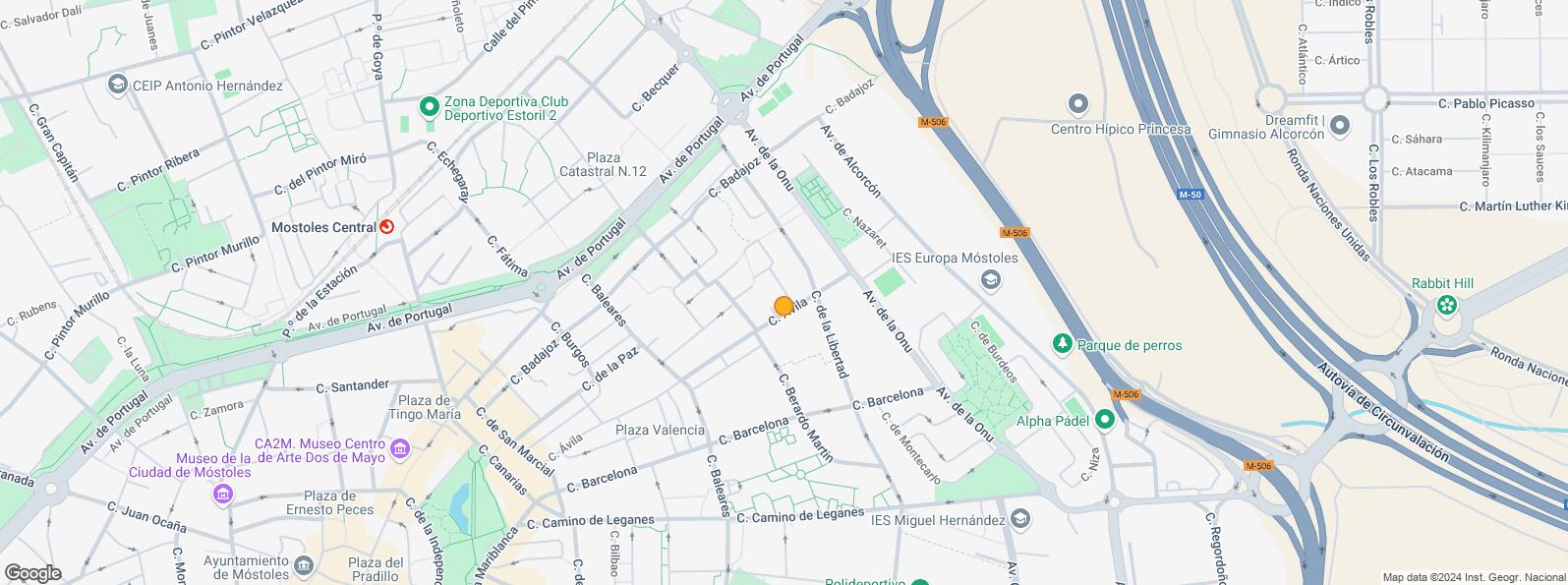 Mapa de Calle Libertad, Móstoles, Madrid, 28936