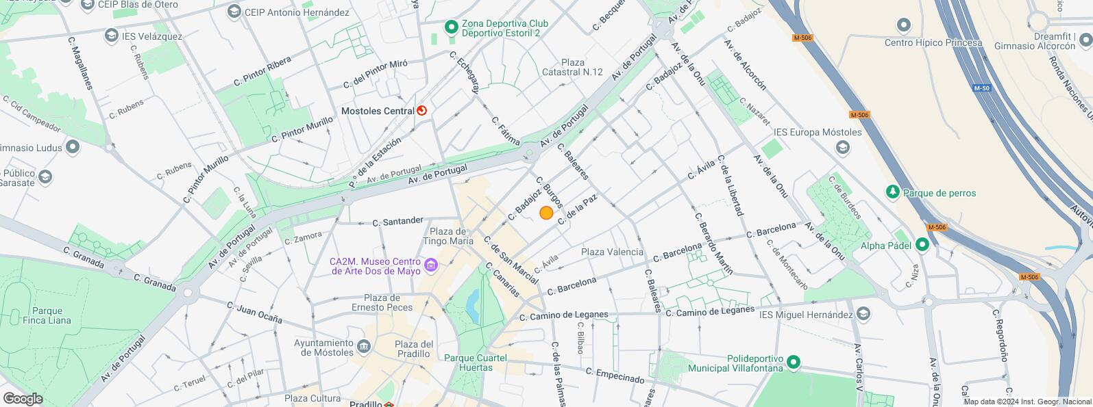 Mapa de Calle Badajoz, Móstoles, Madrid, 28931