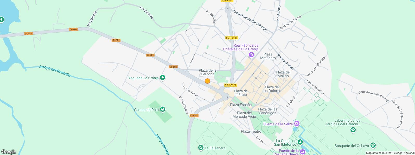 Location Map for Zona Campo de Polo, San Ildefonso, Segovia, 40100