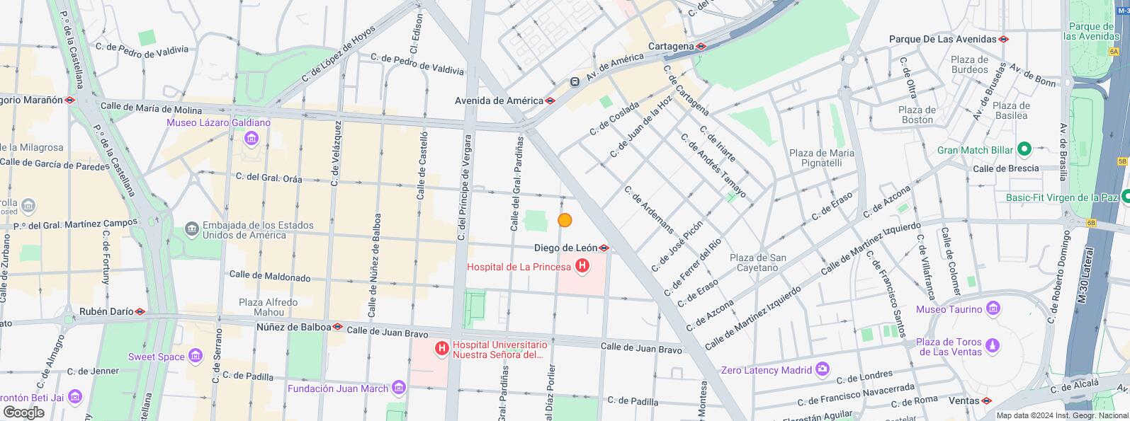 Mapa de Calle Francisco Silvela, 66, Salamanca, Madrid, 28028