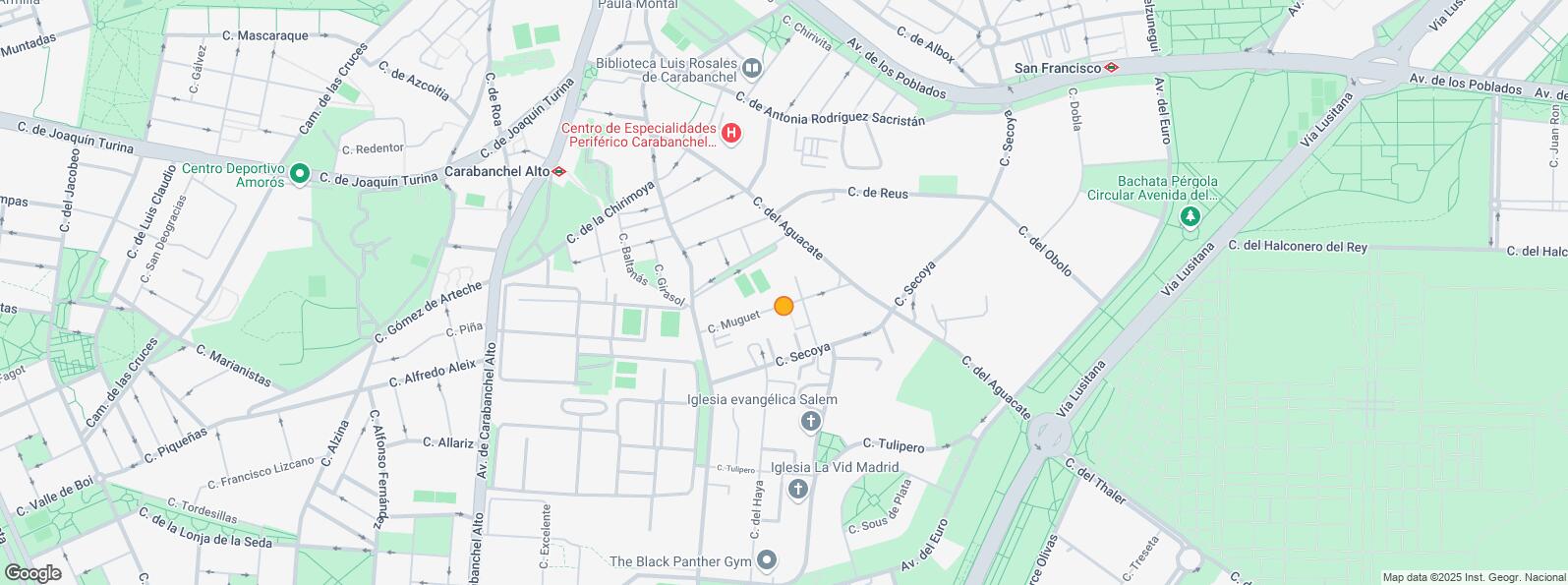 Mapa de Calle Haya, Carabanchel, Madrid, 28044