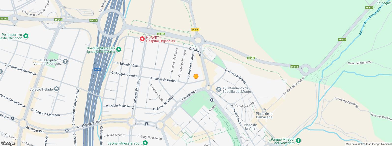 Location Map for Carretera Majadahonda, Boadilla del Monte, Madrid, 28660