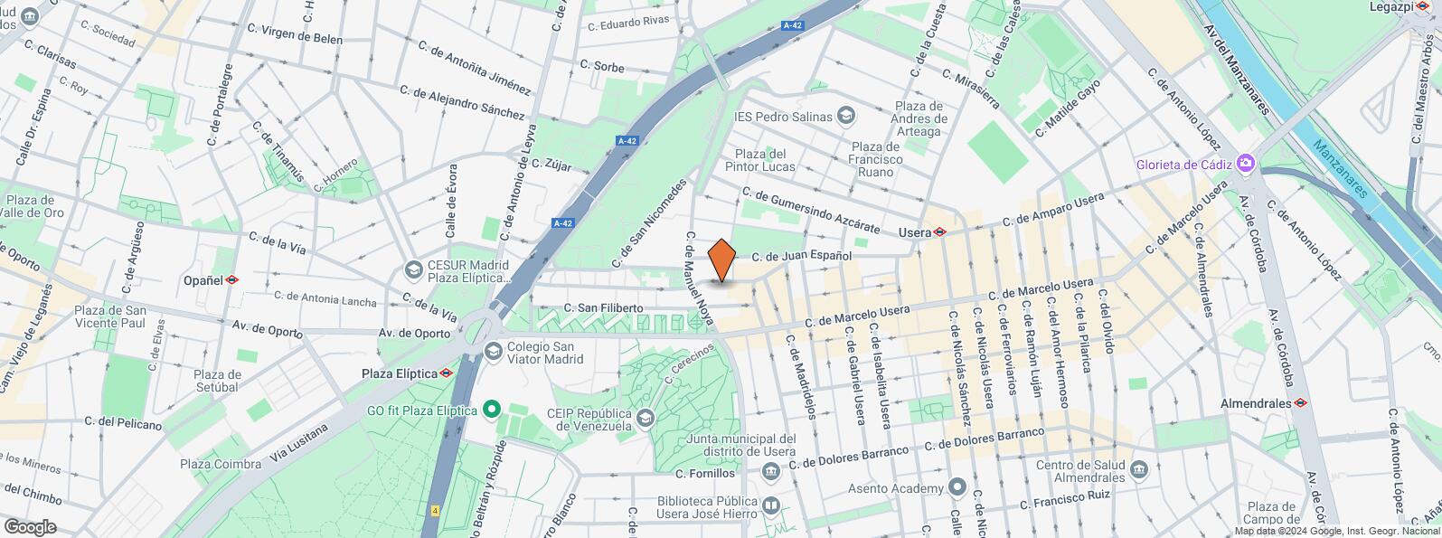 Location Map for Calle Enrique Fuentes, 23, Usera, Madrid, 28026