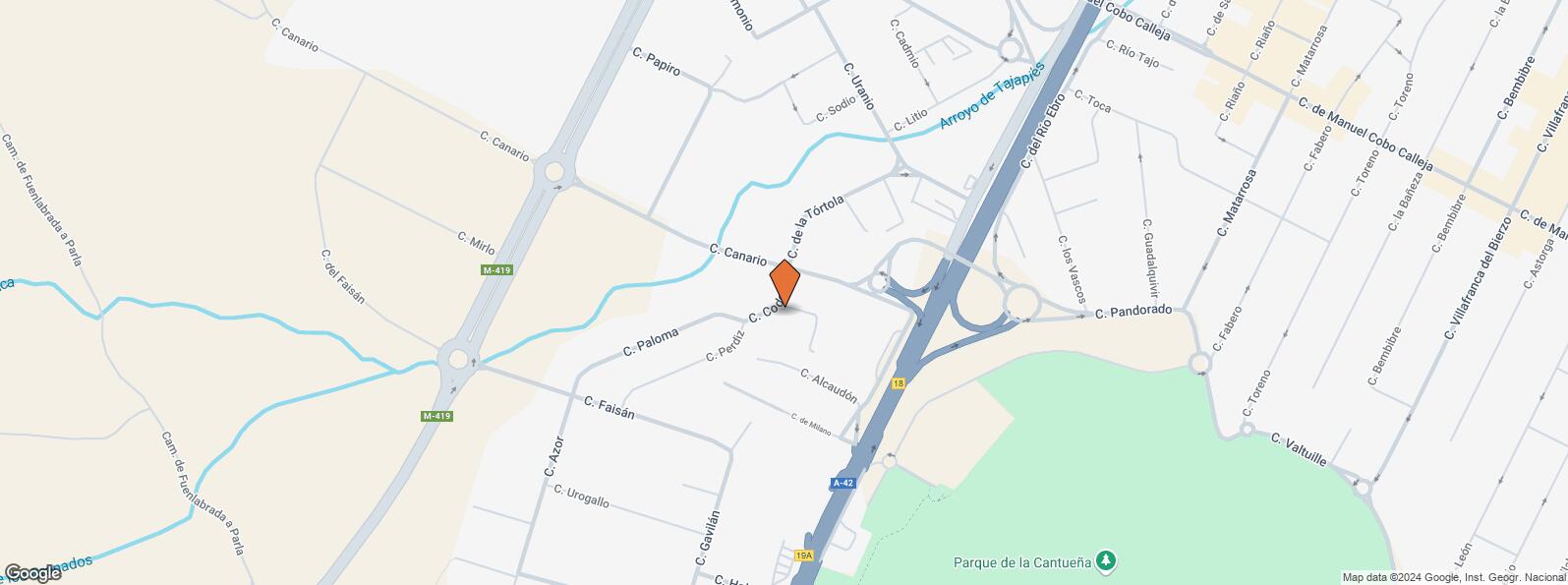 Mapa de Calle Ruiseñor, 4, Fuenlabrada, Madrid, 28946