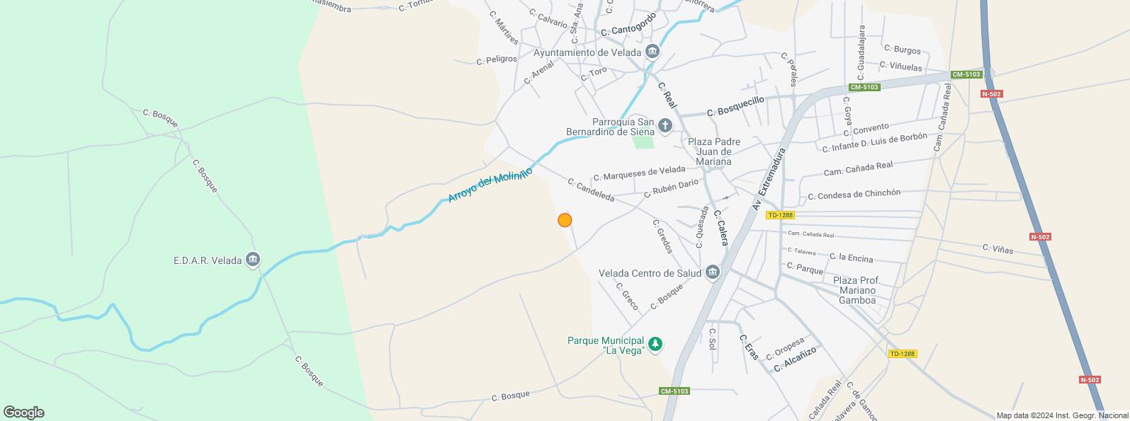 Location Map for Calle Huerta la Palma, Velada, Toledo, 45612